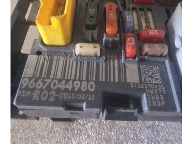 Pojistková skříňka Řídící jednotka BSM 9667044980, BSMR0200 Peugeot 3008 I 2010