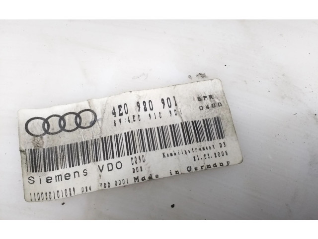 Přístrojová deska Audi A8 S8 D3 4E 2005 4E0920901