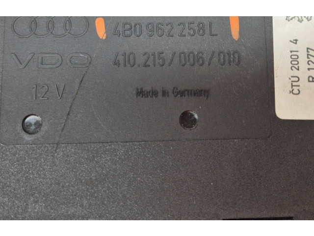 Блок комфорта 4B0962258L, 410215006010 Audi A6 S6 C5 4B