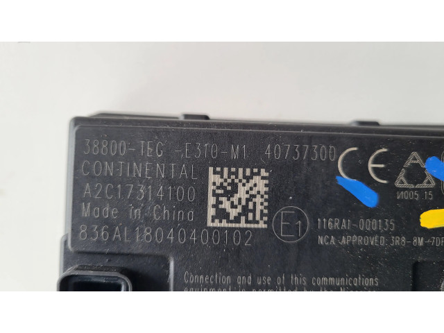 Блок комфорта 38800TEGE310M1 Honda Civic X