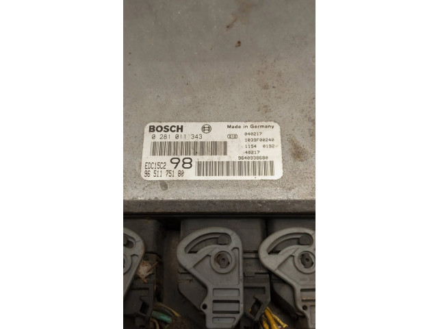 Блок управления двигателя 9651175180, 0281011343   Peugeot Expert