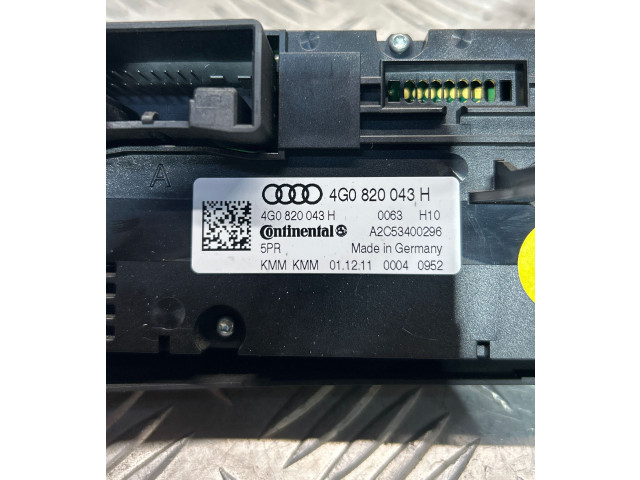 Блок управления климат-контролем 4G0820043H Audi A6 S6 C7 4G
