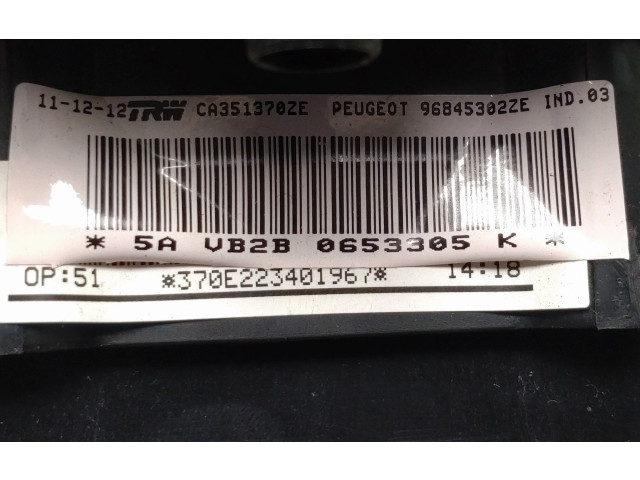 Подушка безопасности водителя 96845302ZE   Peugeot 5008