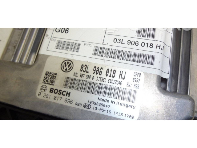 Řídící jednotka 03L906018HJ, 0281017096 Volkswagen Sharan 2012