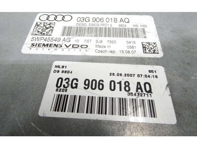 Řídící jednotka 03G906018AQ, BERTO1 Audi A4 Allroad 2007