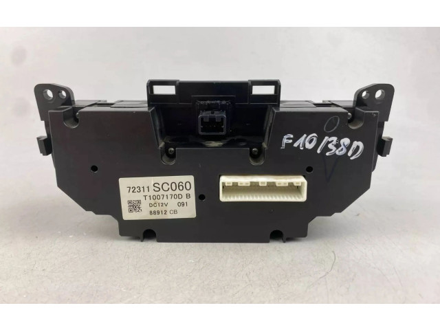 Блок управления климат-контролем 72311SC060 Subaru Forester SH