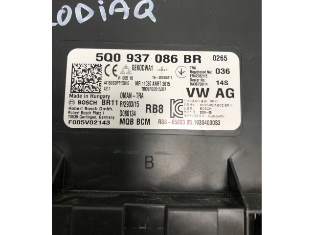 Блок управления 5Q0937086BR   Skoda Kodiaq