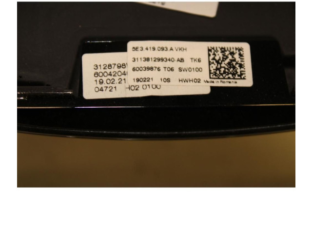 Руль Skoda Superb B8 (3V)  2015 - 2024 года 5E3419093A      