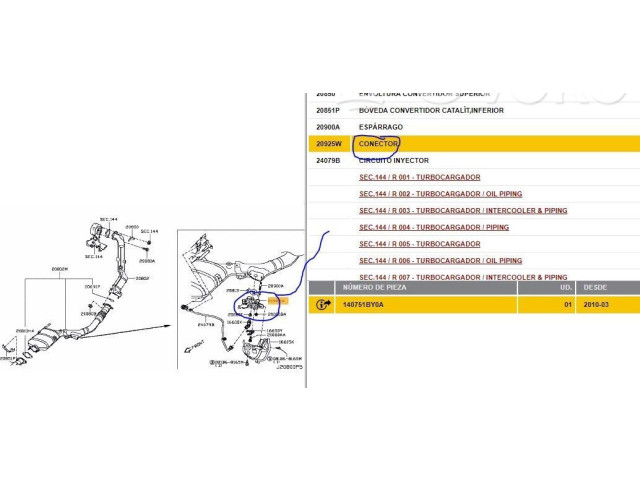 Форсунка 140751BY0A, 140751BY0A    Infiniti FX  V9X 