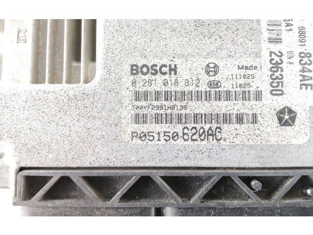 Блок управления двигателя P05150620AC, 0281018812   Fiat Freemont