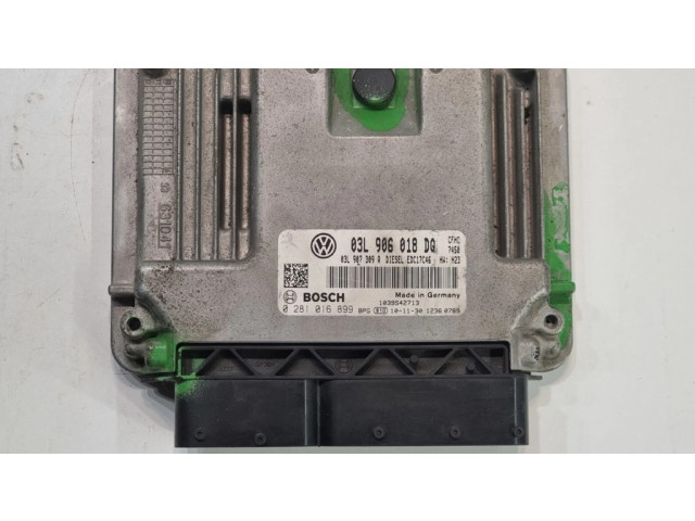 Блок управления двигателя 03L906018DQ, 0281016899 Volkswagen Touran II