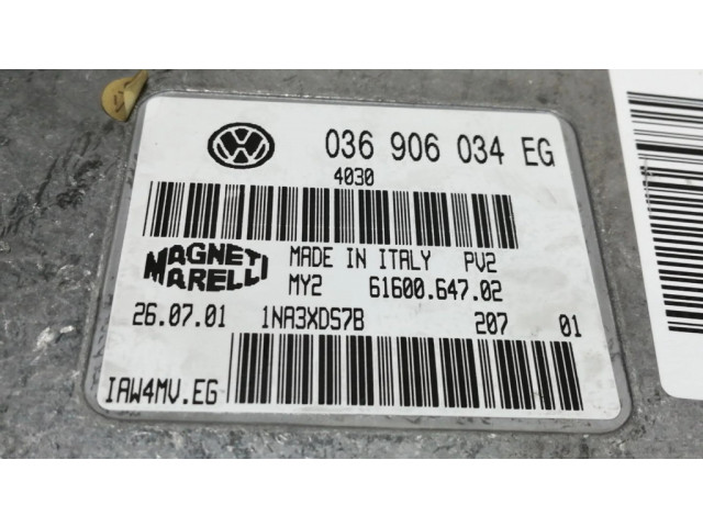 Блок управления двигателя 036906034EG, 6160064702 Audi A2