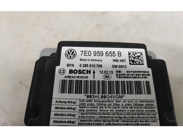 Блок подушек безопасности 7E0959655B, 0285010798   Volkswagen Transporter - Caravelle T5