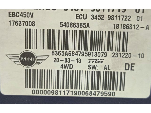 Jednotka ABS 3451981171901 Mini Cooper Countryman R60 2013