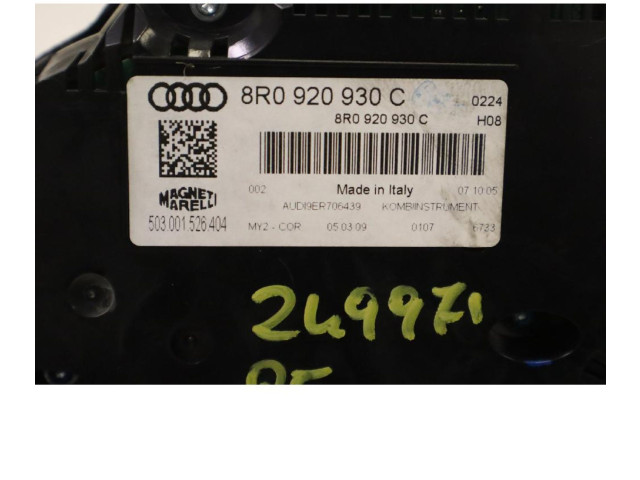 Панель приборов 8R0920930C Audi Q5 SQ5