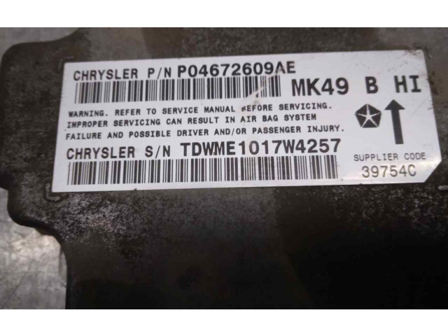 Блок подушек безопасности 4672609AE   Jeep Compass