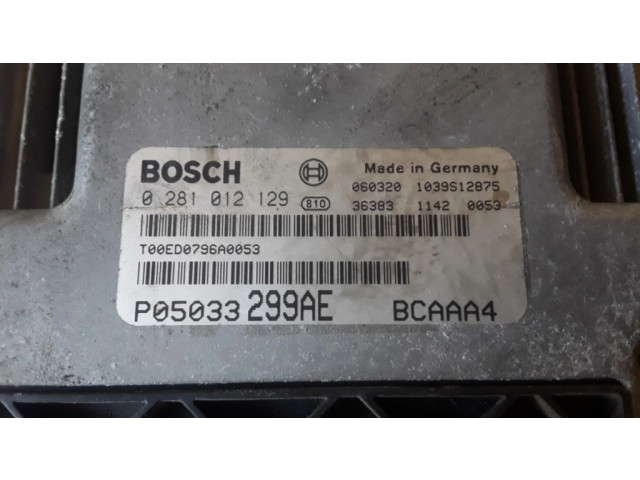 Řídící jednotka 0281012129, P05033299AE Dodge Caliber 2006