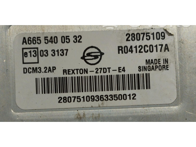 Комплект блоков управления A6655400532, A6655400532 SsangYong Rexton