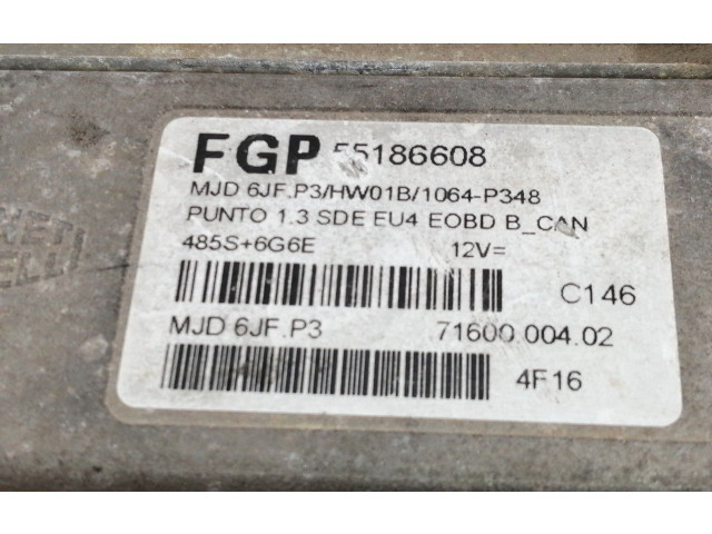 Řídící jednotka 55186608   Fiat Punto (199) 2005