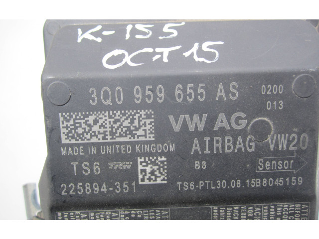 Блок подушек безопасности 3Q0959655AS, 225894351   Skoda Octavia Mk3 (5E)