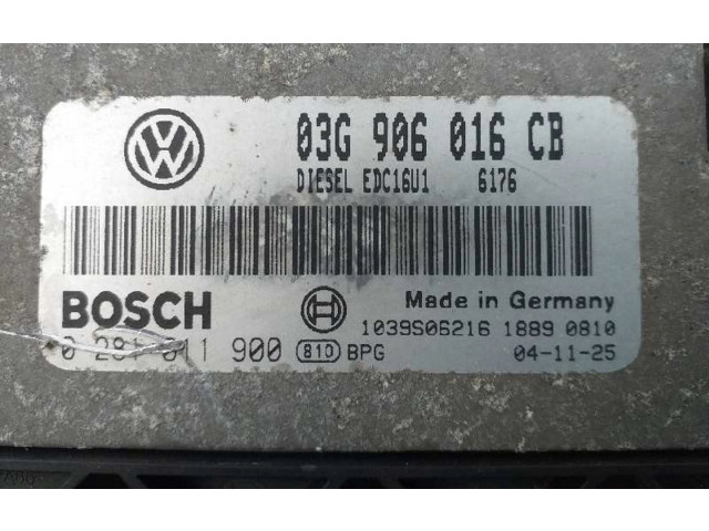 Блок управления двигателя 03G906016CB, 0281011900 Volkswagen Golf SportWagen
