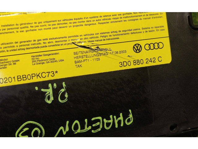 Подушка безопасности в сиденье 3D0880242C   Volkswagen Phaeton