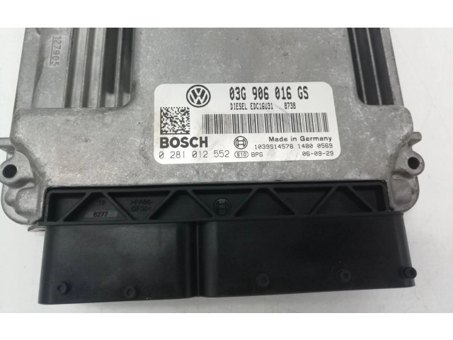 Блок управления двигателем Блок управления 03906016GS   Skoda Superb B5 (3U)