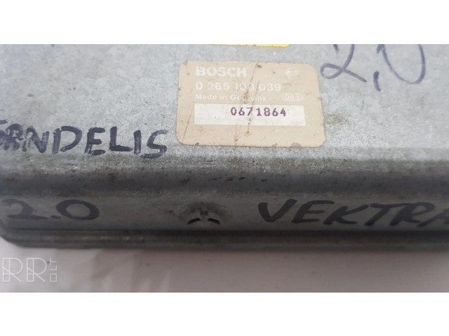 Блок управления 0265100039 Opel Vectra B