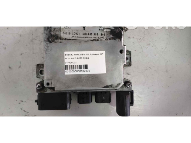 Блок управления 34710SC031   Subaru Forester SH