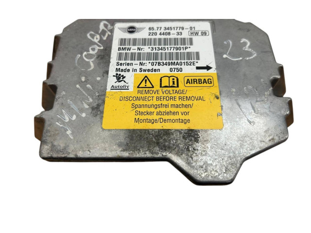 Блок подушек безопасности 31345177901P, 3451779 Mini One - Cooper Coupe R56