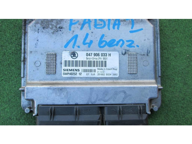 Блок управления двигателя 047906033H   Skoda Fabia Mk1 (6Y)