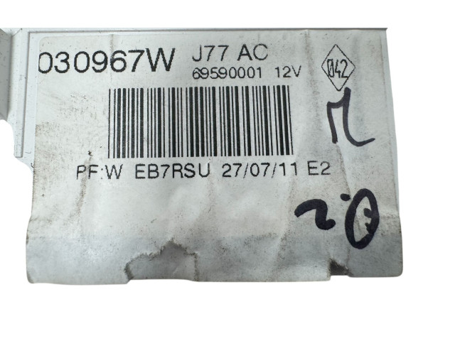 Блок управления климат-контролем 69590001, 30967W Renault Clio III