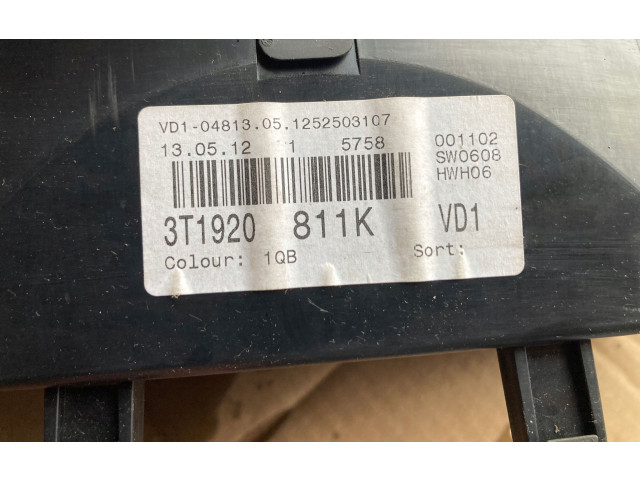 Панель приборов 3T1920811K, 2012R Skoda Superb B6 (3T)