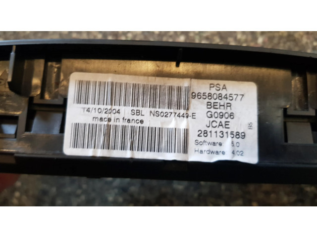 Блок управления климат-контролем 9658084577 Citroen C4 I