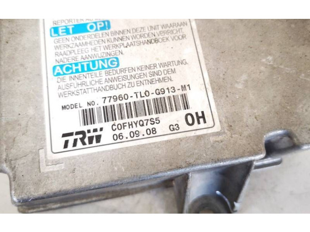 Блок подушек безопасности 77960tl0g913m1, 77960-tl0-g913-m1   Honda Accord