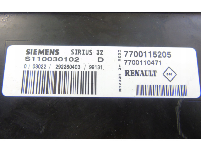 Řídící jednotka 7700115205 Renault Twingo I 1999