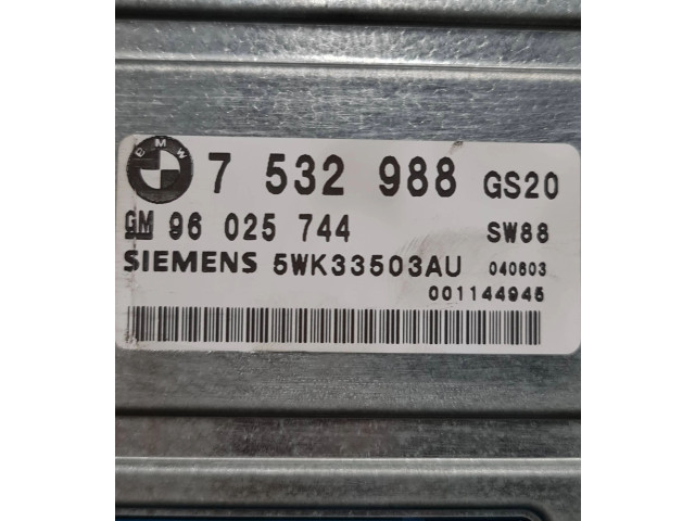Блок управления коробкой передач 7532988, 96025744   BMW X3 E83