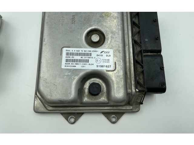 Комплект блоков управления 51981627, 312A2000   Fiat 500L