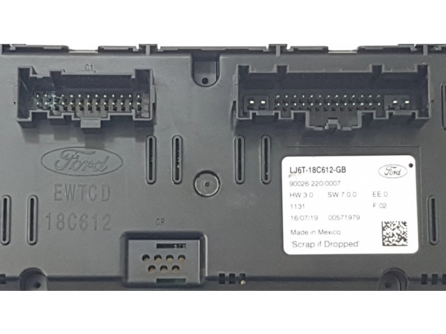 Блок управления климат-контролем LJ6T18C612, LJ6T18C612GB   Ford Escape IV