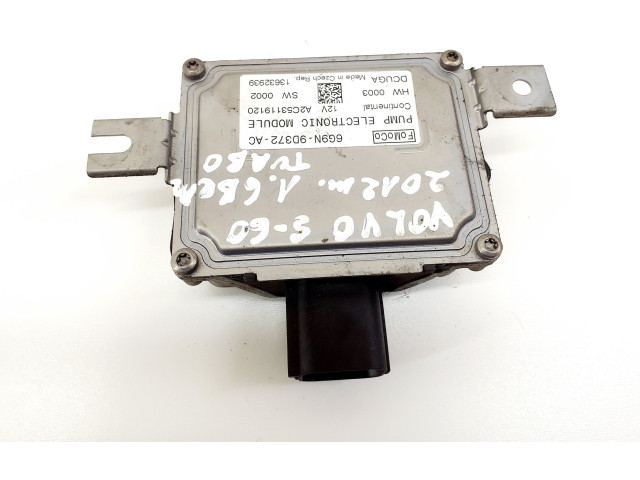 Блок управления топливного насоса 6G9N9D372AC Volvo S60