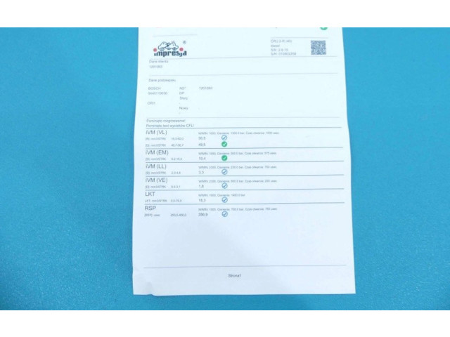 Vstřikovač 0445110030, IMPRK1201093 Rover 75