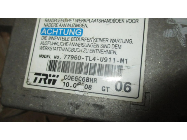 Блок подушек безопасности C0E6C6BHR, 77960-TL4-U911-M1 Honda Accord