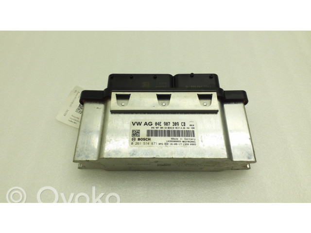 Блок управления двигателя 04E907309CB, 0261S14671   Skoda Fabia Mk3 (NJ)