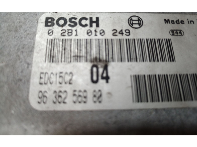 Блок управления двигателя 0281010249, 0281010249 Peugeot 306