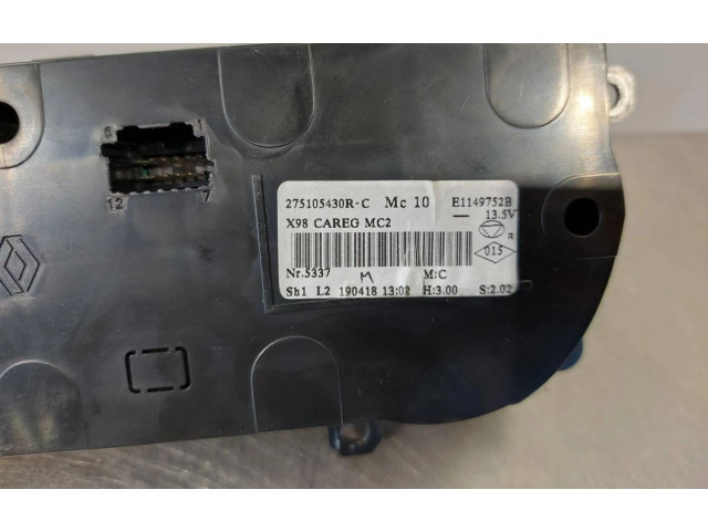 Блок управления климат-контролем 275105430R   Renault Clio III