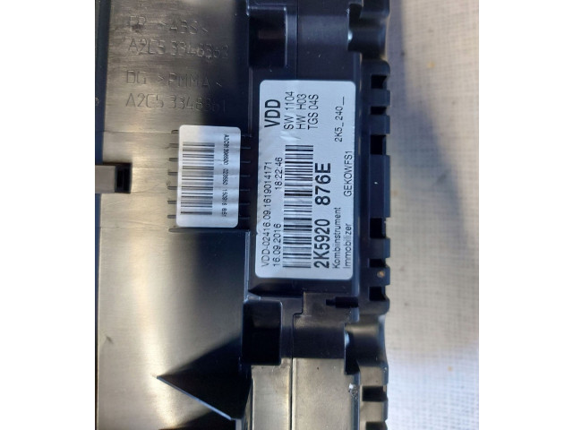 Панель приборов 2K5920876E, 2K5920876E   Volkswagen Caddy       