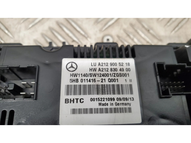 Блок управления климат-контролем A2129005218   Mercedes-Benz E C207 W207