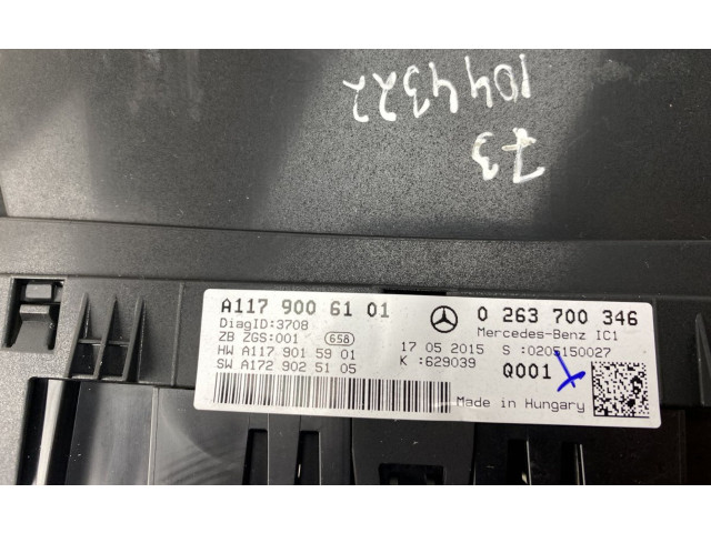Přístrojová deska Mercedes-Benz CLA C117 X117 W117 2015 0263700346, A1179006101
