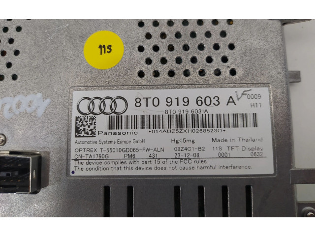 Дисплей 8T0919603A Audi Q5 SQ5