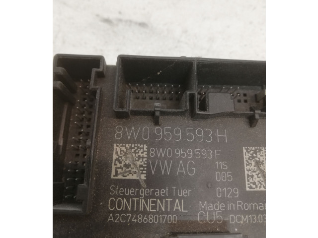 Блок управления 8W0959593H, 8W0959593F   Audi A4 S4 B9